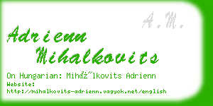 adrienn mihalkovits business card